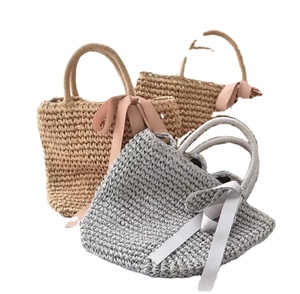 Cesta de Playa de Paja de Alta Calidad Hecha a Mano, Bolso de Mano Tejido de Paja, Bolsos de Playa de Verano Directamente del Proveedor Indio - Product Image 1