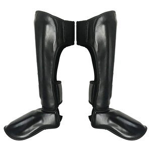 Espinilleras ajustables duraderas MMA, almohadillas protectoras transpirables para Kickboxing, Muay Thai, Karate, Taekwondo, artes marciales - Product Image 4