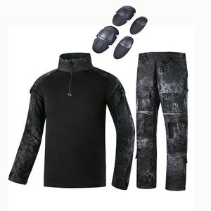Conjunto de Camisa Táctica de Caza, Transpirable, Camuflaje Multicam Negro, Unisex, Ropa de Senderismo y Airsoft - Product Image 4