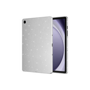 Netzy Luxury Silver <b>Tablet</b> Case for Samsung for Galaxy Tab <b>S8</b> Glittery Shiny Cotton Fabric Cover - Product Image 1