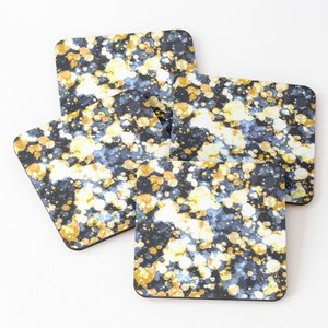 Enamel Print Coasters Custom logo Coasters for Drinks Enamel Print <b>Wood</b> Beautiful Pattern Absorbent Coasters - Product Image 3