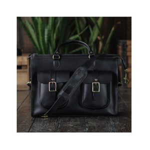 Sac pour ordinateur portable en cuir véritable sophistiqué, fabriqué à partir de cuir 100% pur, avec des compartiments spacieux et une finition haut de gamme - Product Image 4