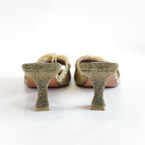 Exclusif KMS Nouvelle MS Lena Haute Qualité Premium Élégance Quotidienne Fait Main Indonésie Tige en NYLON Semelle Intérieure en Velours Doublure en Cuir - Product Image 2