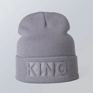 Venta caliente logotipo personalizado invierno cálido tejido Beanie sombreros alta calidad Jacquard Casual Beanie playa negocios invierno letras calavera - Product Image 4