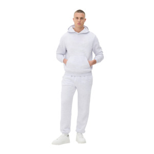 Wholesale Hooded Casual Solid Cotton Fleece Pullover Sweatsuit Customized Color Tracksuit 2 Piece Winter <b>Jogger</b> Suit <b>Set</b> for Men - Product Image 1