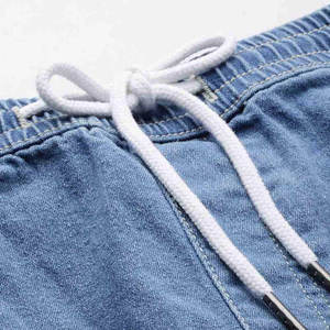 Pantalones Cortos de Mezclilla para Hombre, Cómodos, a la Altura de la Rodilla, de Fácil Ajuste, Tela Resistente, para Uso Diario, de Verano - Product Image 5