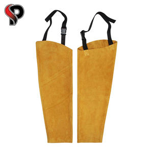 Protección de soldador PPE de la mejor calidad, Mangas de brazo de cuero, ropa de seguridad anticalor para el trabajo - Product Image 5