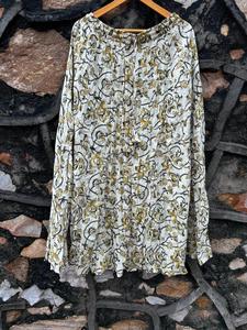 กระโปรงผ้า Bagru ทำด้วยมือสำหรับผู้หญิงชุดปาร์ตี้ฤดูร้อนลายดอกไม้สไตล์ลำลองสำหรับวิ่งชายหาดหรือคลุม - Product Image 6