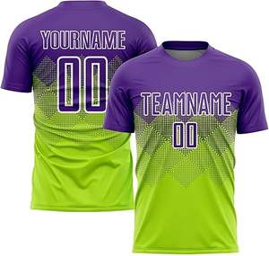 Nuevo estilo, uniforme de fútbol profesional para niños, 100% poliéster, calidad Premium, Color sólido, calidad Premium, último diseño a la venta - Product Image 2