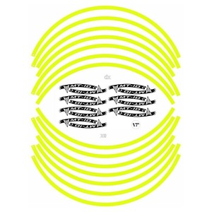 Kit Adesivi per Cerchioni Yamaha MT-10, Set di 17 Adesivi Decorativi per Ruote Moto - Product Image 2