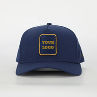 Gorras de Golf Vintage Impermeables de Secado Rápido con Perforaciones Láser, 5 Gorras Personalizadas con Logotipo Bordado en 3D y Etiqueta Tejida Interna