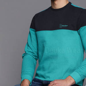 Fabricación al por mayor de ropa urbana 100% algodón, sudaderas de cuello redondo para hombre con logo impreso personalizado y mangas acanaladas para invierno. - Product Image 3