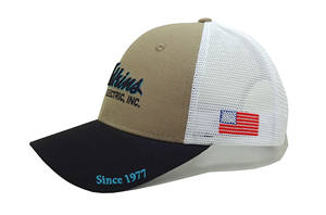 หมวกแก๊ปทรงทรัคเกอร์ 6 แผง ปักโลโก้ด้วยเวลโคร ทรงโค้งสูง 2 สี ขายดี หมวกธุรกิจ - Product Image 5