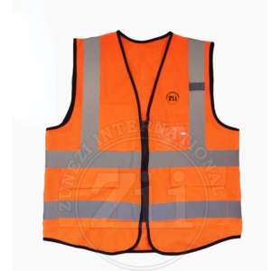 Poche cargo réfléchissant ANSI classe 2 gilet de sécurité en polyester imperméable haute visibilité équipement de travail d'hiver bon marché - Product Image 1