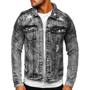 Chaquetas y Jeans de Mezclilla Personalizados de Lujo para Hombre, Conjunto de Chaqueta y Jeans con Botones y Estampado Láser para Hombre 2026 - Product Image 1
