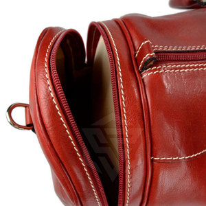 กระเป๋าดัฟเฟิลหนังแท้กระเป๋าเดินทางสไตล์วินเทจสำหรับไปยิมวีคเอนเดอร์หรูหรากระเป๋าหนังแท้ - Product Image 5