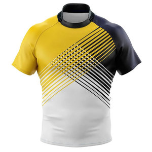 Maillot de rugby personnalisé de haute qualité, léger, pour équipe, vente en gros OEM, vêtements de sport d'extérieur confortables, maillot d'entraînement de rugby - Product Image 2