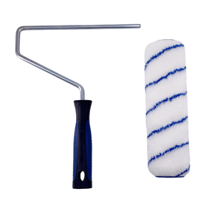 <span class=keywords><strong>Rouleau</strong></span> de peinture en nylon de 9 pouces avec revêtement en époxy, recharge avec bande bleue, revêtement de <span class=keywords><strong>rouleau</strong></span> de peinture en polyamide tissé avec cadre de <span class=keywords><strong>rouleau</strong></span> de qualité - Product Image 3