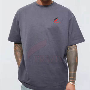 Top Design Hommes Boxy Fit T-shirts avec Logo Personnalisé 2024 Dernière Conception Hommes Nouvelle Arrivée T-Shirt - Product Image 3