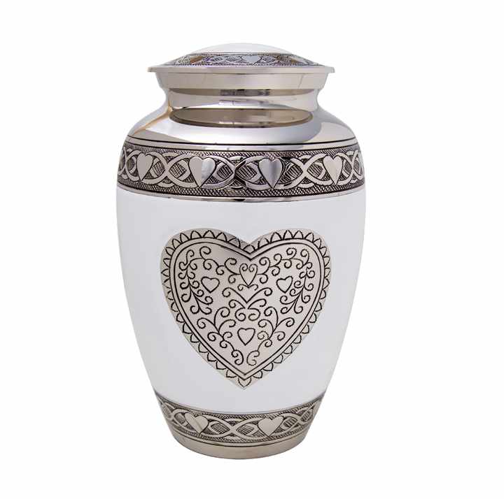 Urn Sticker Beautiful Lotus Flower Themed Aluminium Cremation Urns Wholesale Metal ...