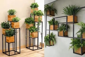 Support de plante pour étagère à épices en verre et pots de fleurs qui rend votre espace facile à nettoyer et unique pour la cuisine à domicile - Product Image 4