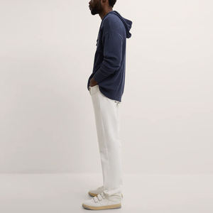 Oem Baggy Sudadera en blanco Calidad Lisa Unisex Azul marino Terry Cloth Sudadera con capucha Premium 100 Algodón Sudaderas con capucha Sin bolsillo Sudaderas con capucha - Product Image 6