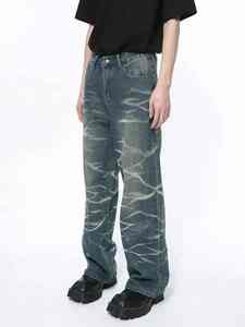 Trendy oversized baggy denim <b>jeans</b> crafted with <b>soft</b> durable denim offering relaxed mobility and appealing street style - Product Image 5