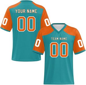 Customizable American Football Jersey Breathable Polyester <b>Mesh</b> Quick Dry OEM <b>Screen</b> Print College Club Sportswear Short - Product Image 2