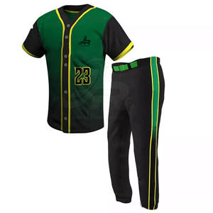 Vêtements de sport les plus vendus, tissu 100% polyester, matériau durable, uniforme de baseball pour sports de plein air - Product Image 2