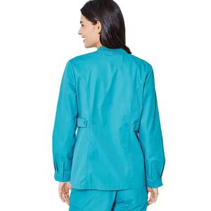 Veste de gommage médical hospitalier à manches longues Vestes de gommage médical en soins infirmiers à fermeture éclair - Product Image 3