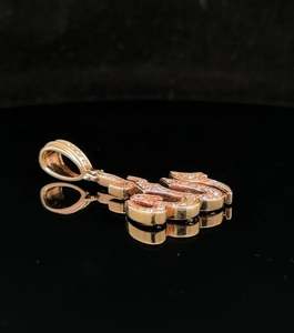 Colgante de Alá de oro rosa y diamantes de 14K y oro rosa de 14K - Product Image 4