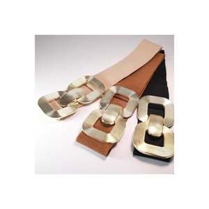 Ceinture élastique pour femme avec boucle dorée, ceinture pour veste, ceinture pour chemise, ceinture pour robe - BEIGE - Product Image 5