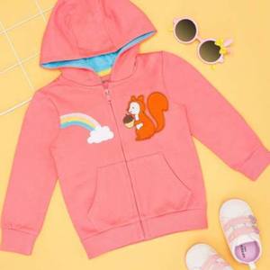 Sweats à capuche d'hiver pour filles respirants confortables 100% coton polaire imprimé teint pour acheteur en gros - Product Image 5