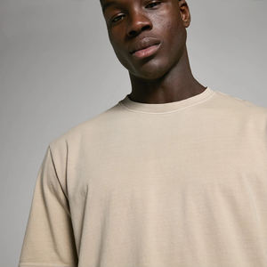 Camiseta de hombre de estambre de algodón 100% de alta calidad del fabricante de Pakistán, sublimación de secado rápido de hombro caído de gran tamaño personalizada - Product Image 3