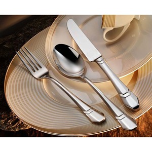 Juego de cubiertos de acero inoxidable Chapado en plata mate con mango largo Increíble nuevo aspecto Cuchillo Tenedor Cuchara Cubiertos - Product Image 3