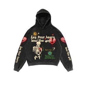 Sudadera con capucha de fabricantes de ajuste regular de alta calidad, diseño de impresión de logotipo personalizado, jersey de lana de algodón 100%, elegante serigrafiado para hombre - Product Image 1