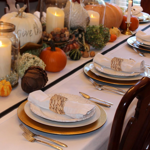 Rond de serviette en jacinthe d'eau Anneaux de serviette en jacinthe d'eau-Ensemble de décor de table rustique et naturel pour tous les jours ou occasions spéciales - Product Image 6