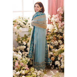 Charizma dastan-E-jashan ชุดสูทผู้หญิงผ้าชีฟองหรูหราคอลเลกชัน DJR6-05-TC-1651 - Product Image 3