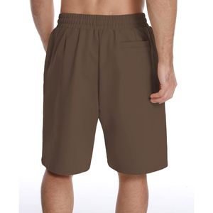 Short de survêtement en molleton de coton pour hommes de haute qualité sur mesure 100% coton décontracté motif solide teint uni - Product Image 6