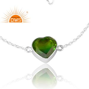 สร้อยข้อมือควอตซ์อัญมณีสองด้านทำจากโครเมี่ยมชีวภาพเงินแท้ดีไซน์ทันสมัยปรับแต่งได้ตามต้องการ - Product Image 3