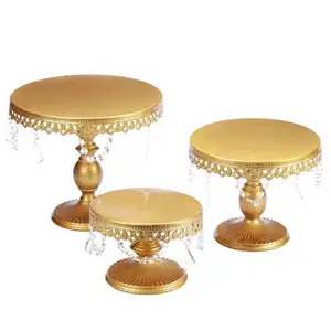 New Arrival High quality Gold plated party decor Cake stand supplier