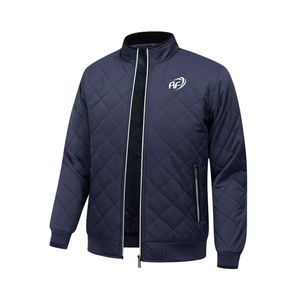 Chaqueta de invierno ligera de moda para hombre, forro polar grueso, algodón, cuello levantado cálido, ropa de abrigo de lona, estilo papá, venta al por mayor - Product Image 1