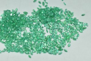 Zambia Natural Sapphire Emerald Marquise Loose Gemstone 2.5X5 mm Faceted Pear Cut High Quality for Jewelry Loop Clean - Product Image 6