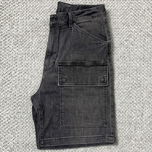 Pantalones cortos de mezclilla desgastados y lavados con ácido con bolsillos para correr de secado rápido estilo Vintage para hombres y mujeres - Product Image 3