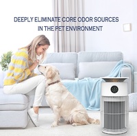 Purificateur d'air haute puissance pour animaux de compagnie avec filtres HEPA et charbon pour le contrôle des poils d'animaux et des odeurs