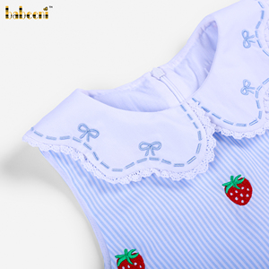 Vestido Tipo A con Volantes y Bordado Floral para Niñas DR4626 - ODM, Primavera-Verano, 100% Algodón, Certificado OEKO-TEX, Ecológico - Product Image 3