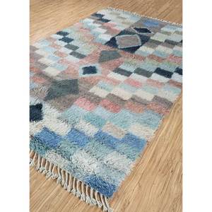 Zuri Multi-Hand Knotted Afghan Wool <b>Rugs</b> Geometric & Abstract <b>Boho</b> Pattern Rectangular Hallway & Living Room Carpet-AKWL-1235 - Product Image 2