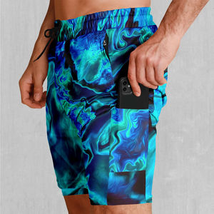 Pantalones cortos de sublimación para hombre hechos de material transpirable de temporada de verano/Pantalones cortos transpirables con estampado de sublimación para hombre de precio más bajo - Product Image 3