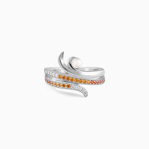 Bague perle Gaia en argent - Product Image 2