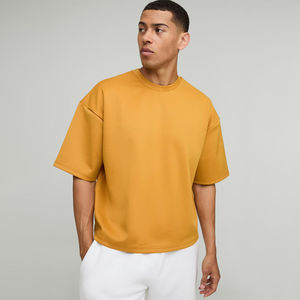 2025 personnalisé hommes/femmes sportif Long T-Shirt coupe ample 260g coton/fibre de bambou impression numérique conception vierge - Product Image 2